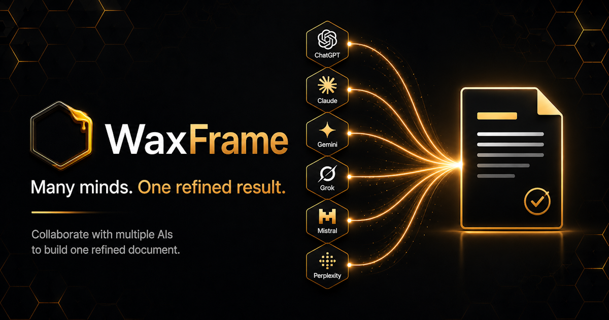 Document Refinement WaxFrame — Multi-AI Document Refinement in Your Browser